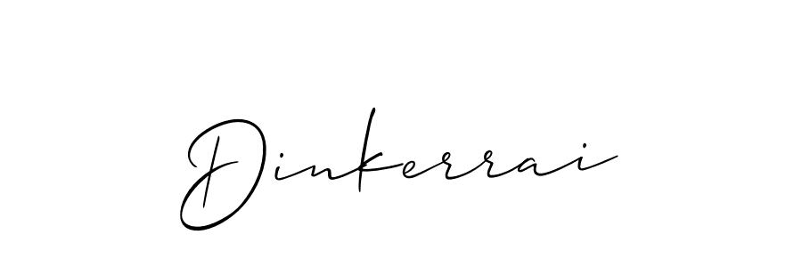 Make a beautiful signature design for name Dinkerrai. With this signature (Allison_Script) style, you can create a handwritten signature for free. Dinkerrai signature style 2 images and pictures png