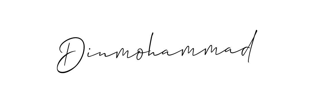 It looks lik you need a new signature style for name Dinmohammad. Design unique handwritten (Allison_Script) signature with our free signature maker in just a few clicks. Dinmohammad signature style 2 images and pictures png