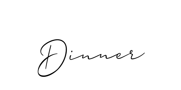 It looks lik you need a new signature style for name Dinner. Design unique handwritten (Allison_Script) signature with our free signature maker in just a few clicks. Dinner signature style 2 images and pictures png