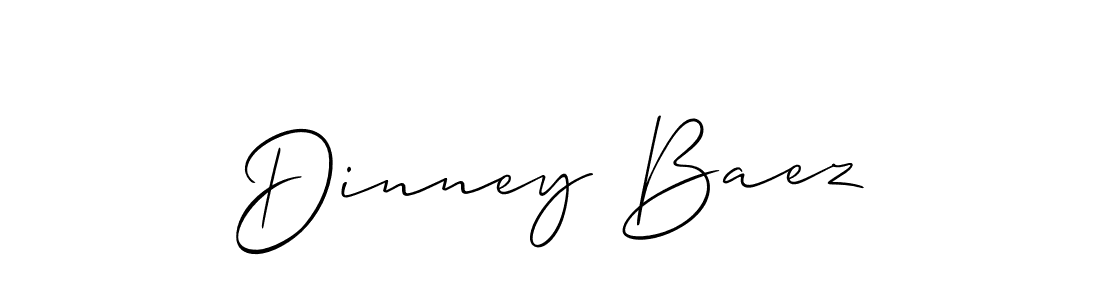 Also we have Dinney Baez name is the best signature style. Create professional handwritten signature collection using Allison_Script autograph style. Dinney Baez signature style 2 images and pictures png