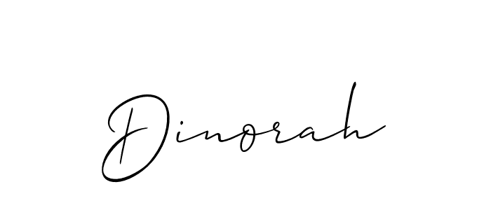 The best way (Allison_Script) to make a short signature is to pick only two or three words in your name. The name Dinorah include a total of six letters. For converting this name. Dinorah signature style 2 images and pictures png