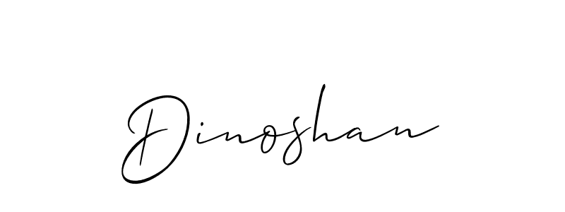 Create a beautiful signature design for name Dinoshan. With this signature (Allison_Script) fonts, you can make a handwritten signature for free. Dinoshan signature style 2 images and pictures png