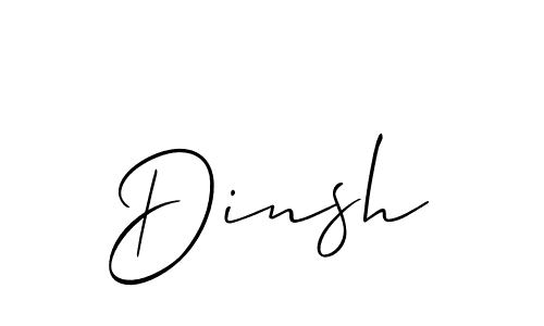 How to Draw Dinsh signature style? Allison_Script is a latest design signature styles for name Dinsh. Dinsh signature style 2 images and pictures png