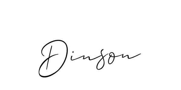 How to Draw Dinson signature style? Allison_Script is a latest design signature styles for name Dinson. Dinson signature style 2 images and pictures png