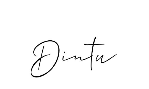 Allison_Script is a professional signature style that is perfect for those who want to add a touch of class to their signature. It is also a great choice for those who want to make their signature more unique. Get Dintu name to fancy signature for free. Dintu signature style 2 images and pictures png