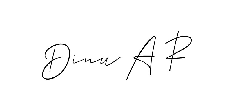 You can use this online signature creator to create a handwritten signature for the name Dinu A R. This is the best online autograph maker. Dinu A R signature style 2 images and pictures png