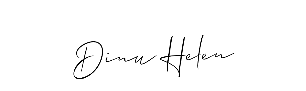 Best and Professional Signature Style for Dinu Helen. Allison_Script Best Signature Style Collection. Dinu Helen signature style 2 images and pictures png
