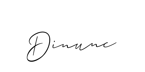 Best and Professional Signature Style for Dinunc. Allison_Script Best Signature Style Collection. Dinunc signature style 2 images and pictures png