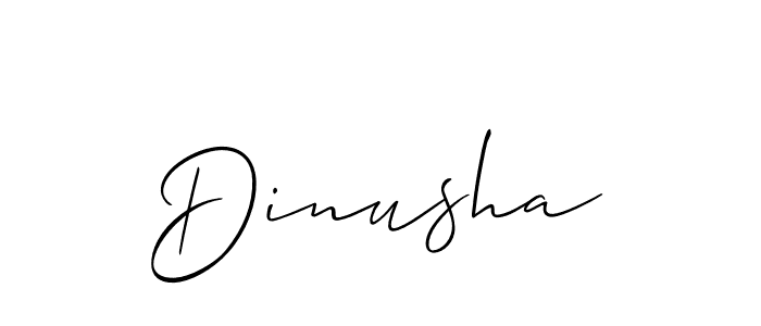 Best and Professional Signature Style for Dinusha. Allison_Script Best Signature Style Collection. Dinusha signature style 2 images and pictures png