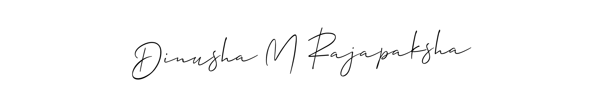 Make a beautiful signature design for name Dinusha M Rajapaksha. Use this online signature maker to create a handwritten signature for free. Dinusha M Rajapaksha signature style 2 images and pictures png