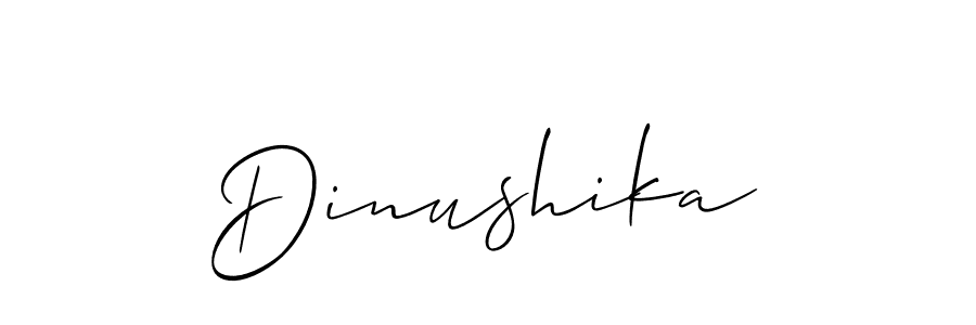 Create a beautiful signature design for name Dinushika. With this signature (Allison_Script) fonts, you can make a handwritten signature for free. Dinushika signature style 2 images and pictures png