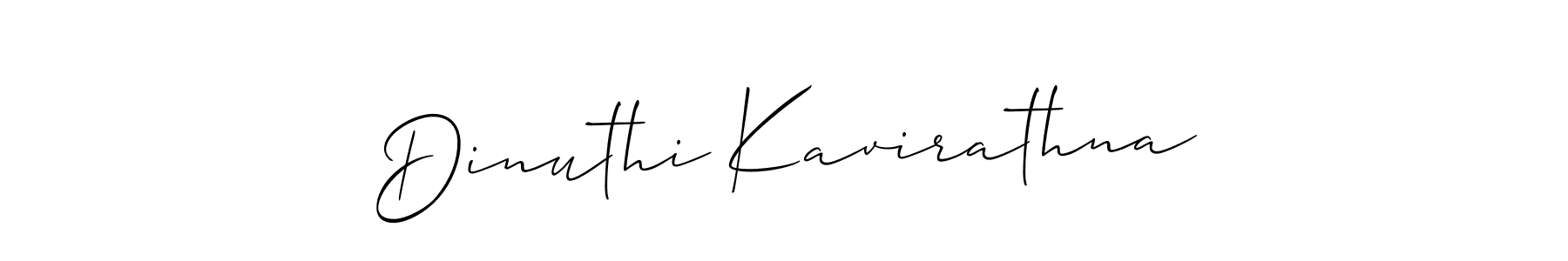 Make a beautiful signature design for name Dinuthi Kavirathna. With this signature (Allison_Script) style, you can create a handwritten signature for free. Dinuthi Kavirathna signature style 2 images and pictures png