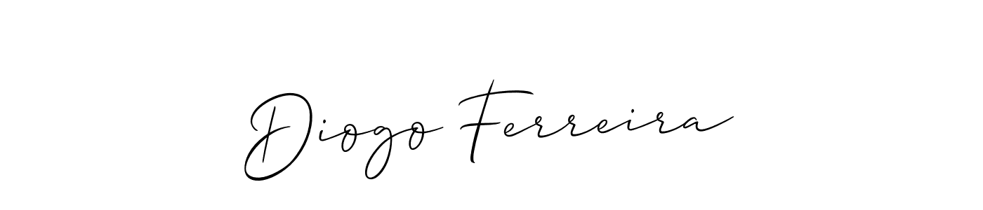You should practise on your own different ways (Allison_Script) to write your name (Diogo Ferreira) in signature. don't let someone else do it for you. Diogo Ferreira signature style 2 images and pictures png