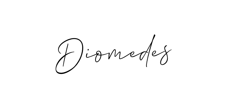 Also we have Diomedes name is the best signature style. Create professional handwritten signature collection using Allison_Script autograph style. Diomedes signature style 2 images and pictures png