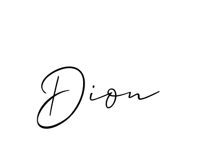 Also You can easily find your signature by using the search form. We will create Dion name handwritten signature images for you free of cost using Allison_Script sign style. Dion signature style 2 images and pictures png