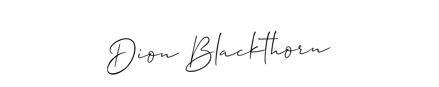 Make a beautiful signature design for name Dion Blackthorn. Use this online signature maker to create a handwritten signature for free. Dion Blackthorn signature style 2 images and pictures png
