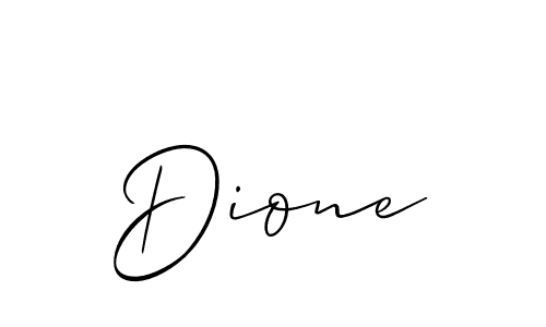 if you are searching for the best signature style for your name Dione. so please give up your signature search. here we have designed multiple signature styles  using Allison_Script. Dione signature style 2 images and pictures png