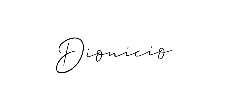 Make a beautiful signature design for name Dionicio. Use this online signature maker to create a handwritten signature for free. Dionicio signature style 2 images and pictures png