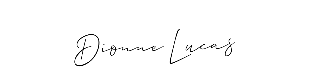 if you are searching for the best signature style for your name Dionne Lucas. so please give up your signature search. here we have designed multiple signature styles  using Allison_Script. Dionne Lucas signature style 2 images and pictures png