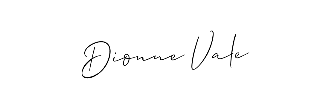 You can use this online signature creator to create a handwritten signature for the name Dionne Vale. This is the best online autograph maker. Dionne Vale signature style 2 images and pictures png