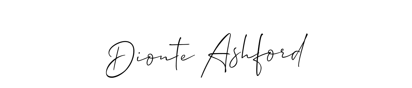 if you are searching for the best signature style for your name Dionte Ashford. so please give up your signature search. here we have designed multiple signature styles  using Allison_Script. Dionte Ashford signature style 2 images and pictures png