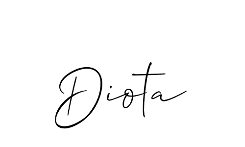 Also You can easily find your signature by using the search form. We will create Diota name handwritten signature images for you free of cost using Allison_Script sign style. Diota signature style 2 images and pictures png