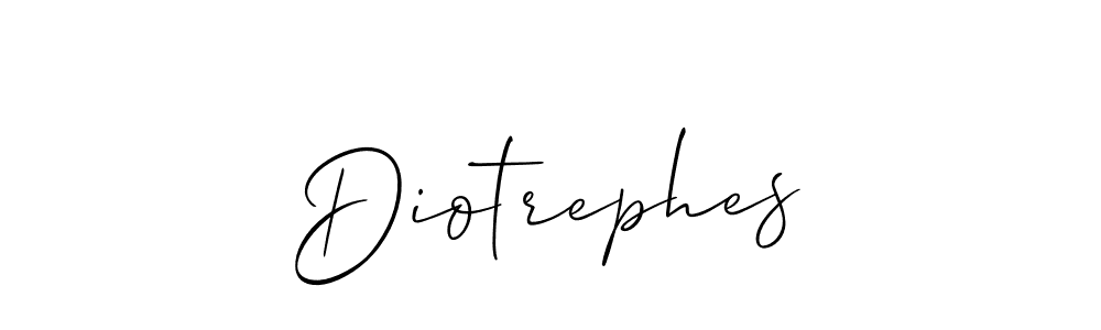 Create a beautiful signature design for name Diotrephes. With this signature (Allison_Script) fonts, you can make a handwritten signature for free. Diotrephes signature style 2 images and pictures png