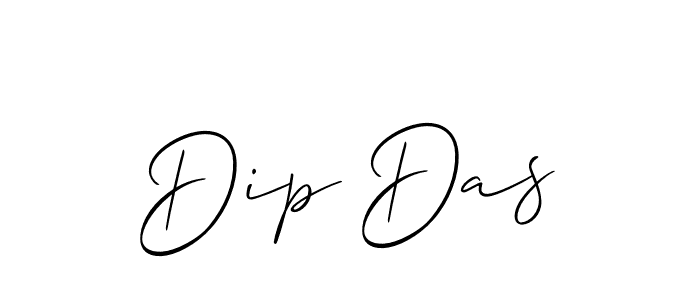 Allison_Script is a professional signature style that is perfect for those who want to add a touch of class to their signature. It is also a great choice for those who want to make their signature more unique. Get Dip Das name to fancy signature for free. Dip Das signature style 2 images and pictures png