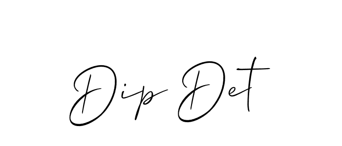 Allison_Script is a professional signature style that is perfect for those who want to add a touch of class to their signature. It is also a great choice for those who want to make their signature more unique. Get Dip Det name to fancy signature for free. Dip Det signature style 2 images and pictures png