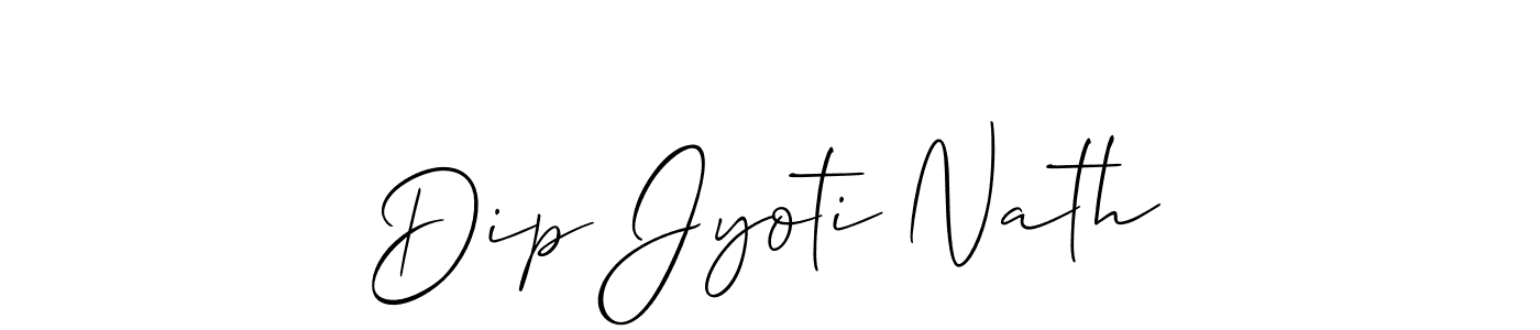Make a beautiful signature design for name Dip Jyoti Nath. With this signature (Allison_Script) style, you can create a handwritten signature for free. Dip Jyoti Nath signature style 2 images and pictures png