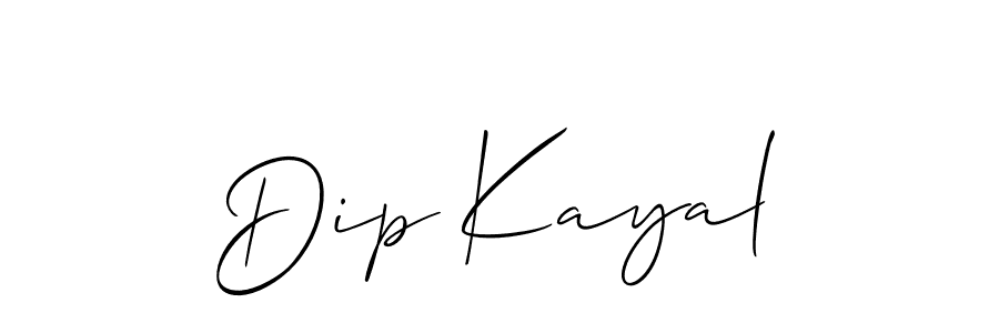 Dip Kayal stylish signature style. Best Handwritten Sign (Allison_Script) for my name. Handwritten Signature Collection Ideas for my name Dip Kayal. Dip Kayal signature style 2 images and pictures png