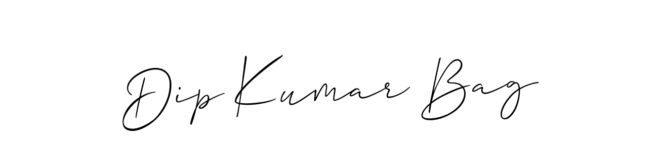 Allison_Script is a professional signature style that is perfect for those who want to add a touch of class to their signature. It is also a great choice for those who want to make their signature more unique. Get Dip Kumar Bag name to fancy signature for free. Dip Kumar Bag signature style 2 images and pictures png