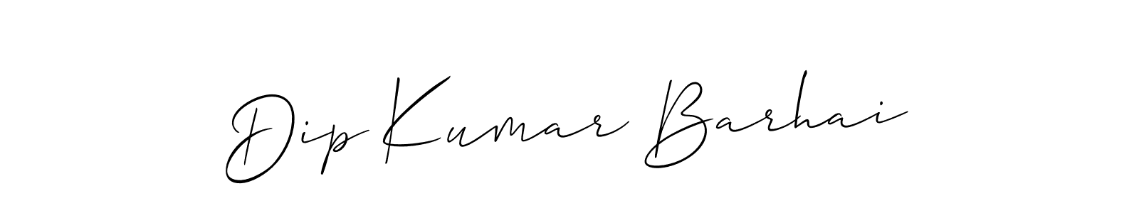 Use a signature maker to create a handwritten signature online. With this signature software, you can design (Allison_Script) your own signature for name Dip Kumar Barhai. Dip Kumar Barhai signature style 2 images and pictures png