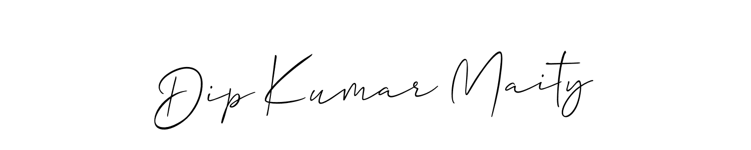 How to Draw Dip Kumar Maity signature style? Allison_Script is a latest design signature styles for name Dip Kumar Maity. Dip Kumar Maity signature style 2 images and pictures png