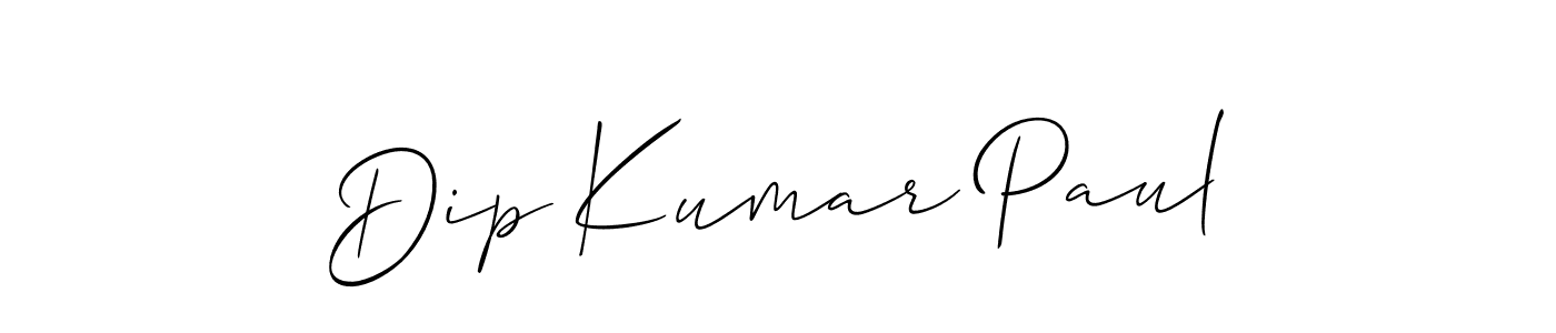 How to make Dip Kumar Paul signature? Allison_Script is a professional autograph style. Create handwritten signature for Dip Kumar Paul name. Dip Kumar Paul signature style 2 images and pictures png