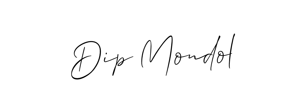 Design your own signature with our free online signature maker. With this signature software, you can create a handwritten (Allison_Script) signature for name Dip Mondol. Dip Mondol signature style 2 images and pictures png