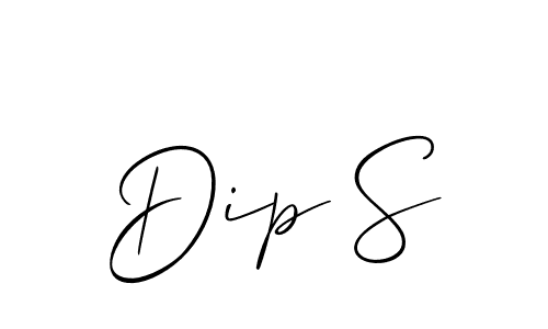 Dip S stylish signature style. Best Handwritten Sign (Allison_Script) for my name. Handwritten Signature Collection Ideas for my name Dip S. Dip S signature style 2 images and pictures png