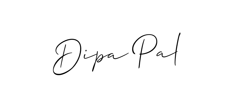 Create a beautiful signature design for name Dipa Pal. With this signature (Allison_Script) fonts, you can make a handwritten signature for free. Dipa Pal signature style 2 images and pictures png