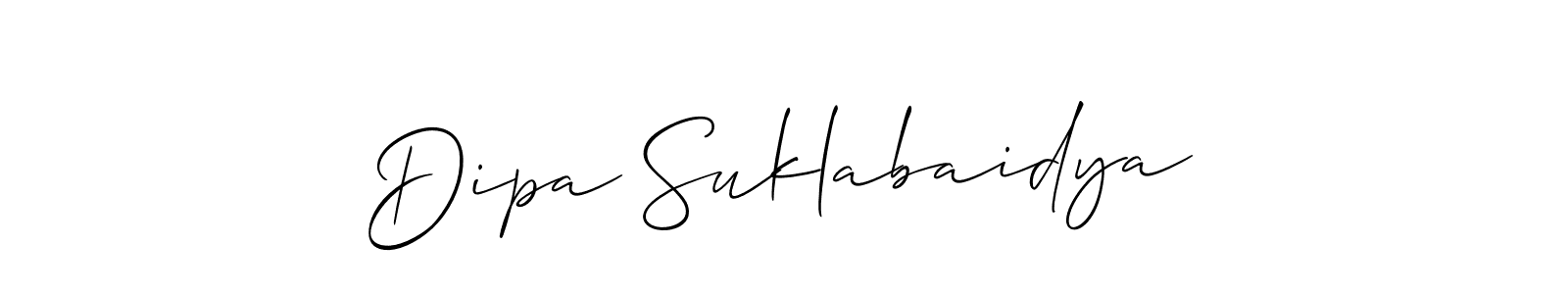 How to Draw Dipa Suklabaidya signature style? Allison_Script is a latest design signature styles for name Dipa Suklabaidya. Dipa Suklabaidya signature style 2 images and pictures png