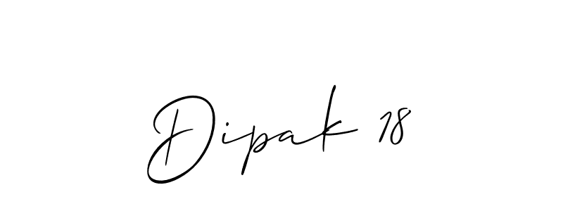 Allison_Script is a professional signature style that is perfect for those who want to add a touch of class to their signature. It is also a great choice for those who want to make their signature more unique. Get Dipak 18 name to fancy signature for free. Dipak 18 signature style 2 images and pictures png
