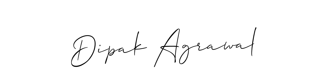 How to make Dipak Agrawal name signature. Use Allison_Script style for creating short signs online. This is the latest handwritten sign. Dipak Agrawal signature style 2 images and pictures png