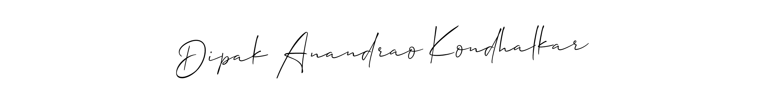 Also we have Dipak Anandrao Kondhalkar name is the best signature style. Create professional handwritten signature collection using Allison_Script autograph style. Dipak Anandrao Kondhalkar signature style 2 images and pictures png