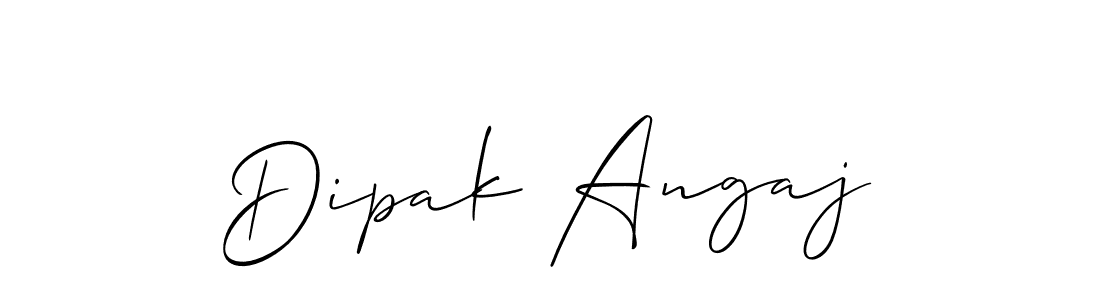 Similarly Allison_Script is the best handwritten signature design. Signature creator online .You can use it as an online autograph creator for name Dipak Angaj. Dipak Angaj signature style 2 images and pictures png