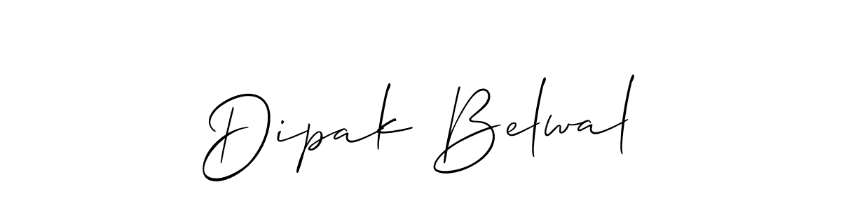 You should practise on your own different ways (Allison_Script) to write your name (Dipak Belwal) in signature. don't let someone else do it for you. Dipak Belwal signature style 2 images and pictures png