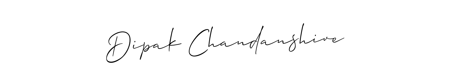 How to make Dipak Chandanshive signature? Allison_Script is a professional autograph style. Create handwritten signature for Dipak Chandanshive name. Dipak Chandanshive signature style 2 images and pictures png