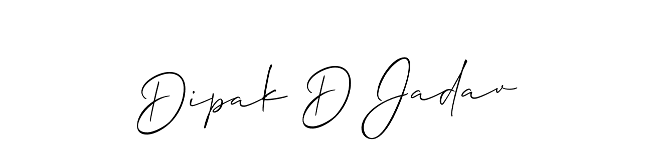 Similarly Allison_Script is the best handwritten signature design. Signature creator online .You can use it as an online autograph creator for name Dipak D Jadav. Dipak D Jadav signature style 2 images and pictures png