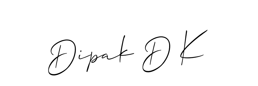 How to Draw Dipak D K signature style? Allison_Script is a latest design signature styles for name Dipak D K. Dipak D K signature style 2 images and pictures png