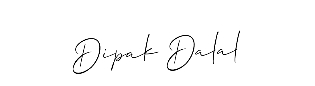 You should practise on your own different ways (Allison_Script) to write your name (Dipak Dalal) in signature. don't let someone else do it for you. Dipak Dalal signature style 2 images and pictures png