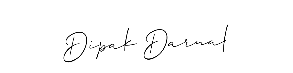 Make a short Dipak Darnal signature style. Manage your documents anywhere anytime using Allison_Script. Create and add eSignatures, submit forms, share and send files easily. Dipak Darnal signature style 2 images and pictures png