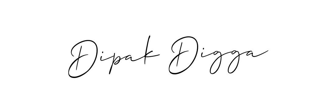 How to Draw Dipak Digga signature style? Allison_Script is a latest design signature styles for name Dipak Digga. Dipak Digga signature style 2 images and pictures png